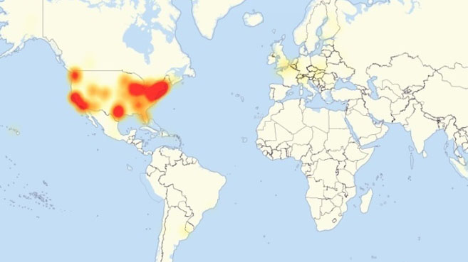 ataque DDOS masivo (costa este EEUU)