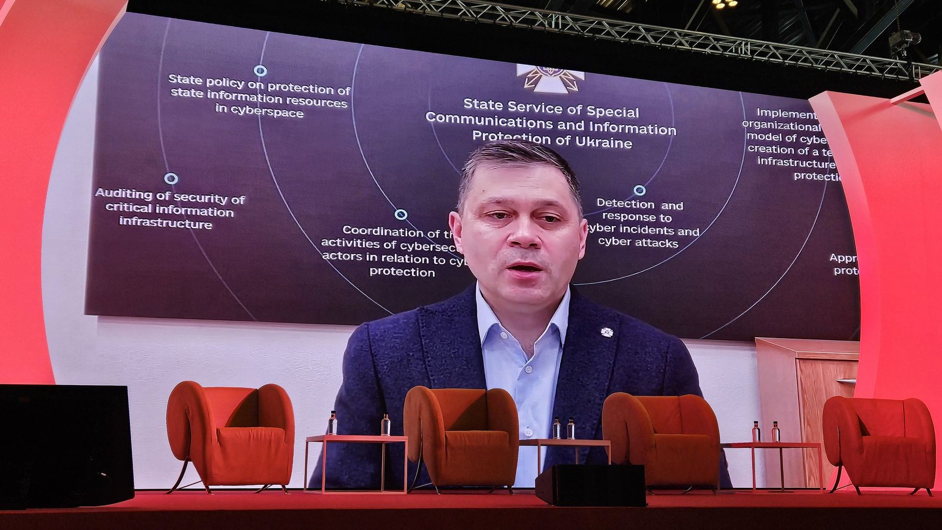 Oleksandr Potii, subdirector del Servicio Estatal de Protección de las Comunicaciones Especiales y la Información de Ucrania (SSSCIP)