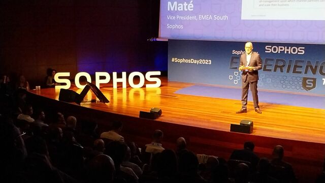 Ricardo Maté, vicepresidente regional de Sophos para el Sur de EMEA, durante el Sophos Day 2023.
